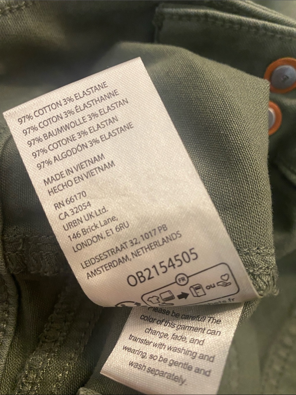 Anthropologie Pilcro Cotton
Straight Leg Pants Army Green Sz 27 - Picture 8 of 10